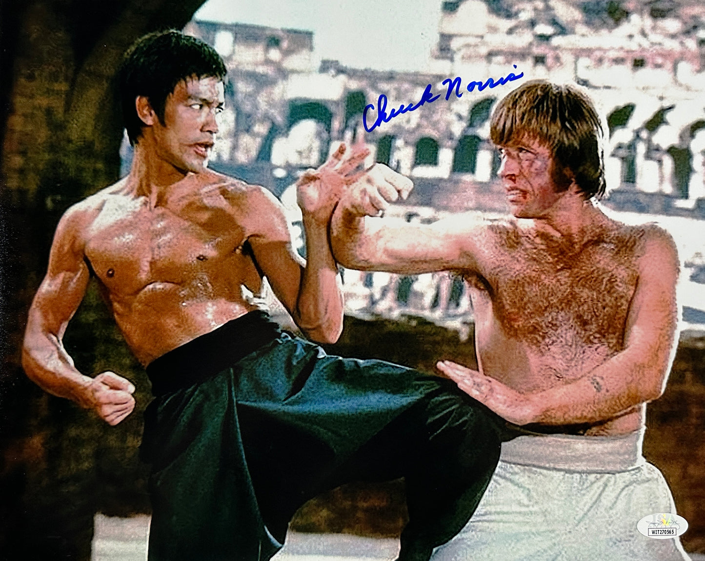 Chuck Norris Signed 11x14 Way of the Dragon Photo – JSA Authenticated