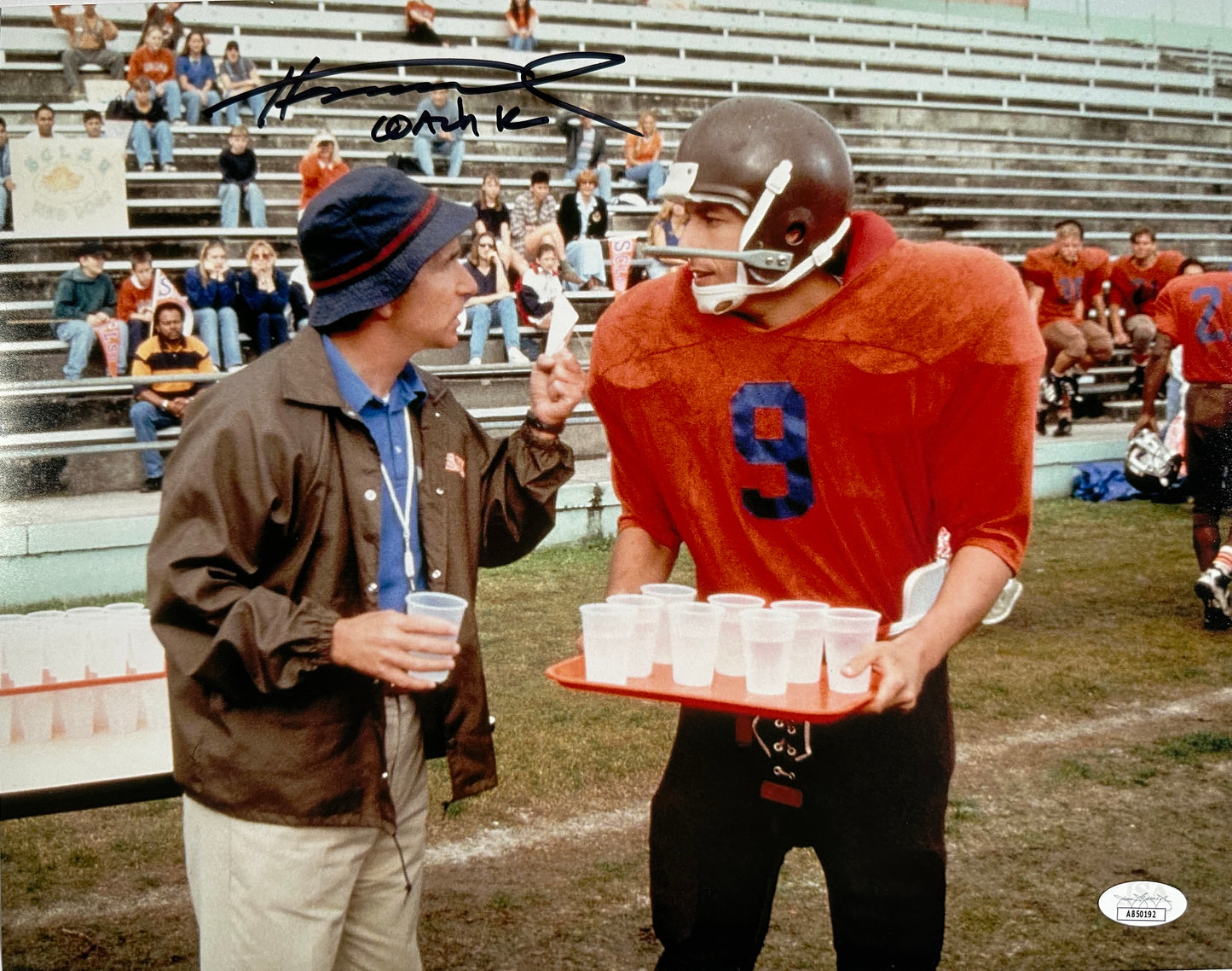 Henry Winkler Signed 11x14 Waterboy "Coach K" Water cups JSA Authenticated