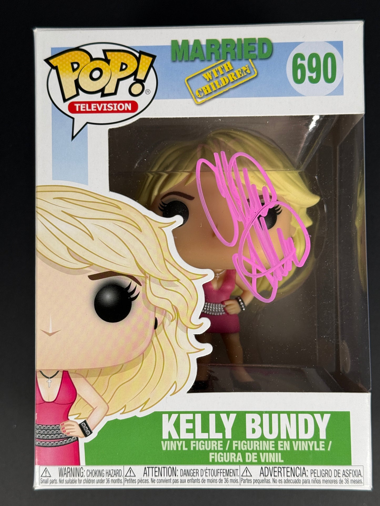 Christina Applegate Kelly Bundy signed Funko POP! Pink - JSA Certified