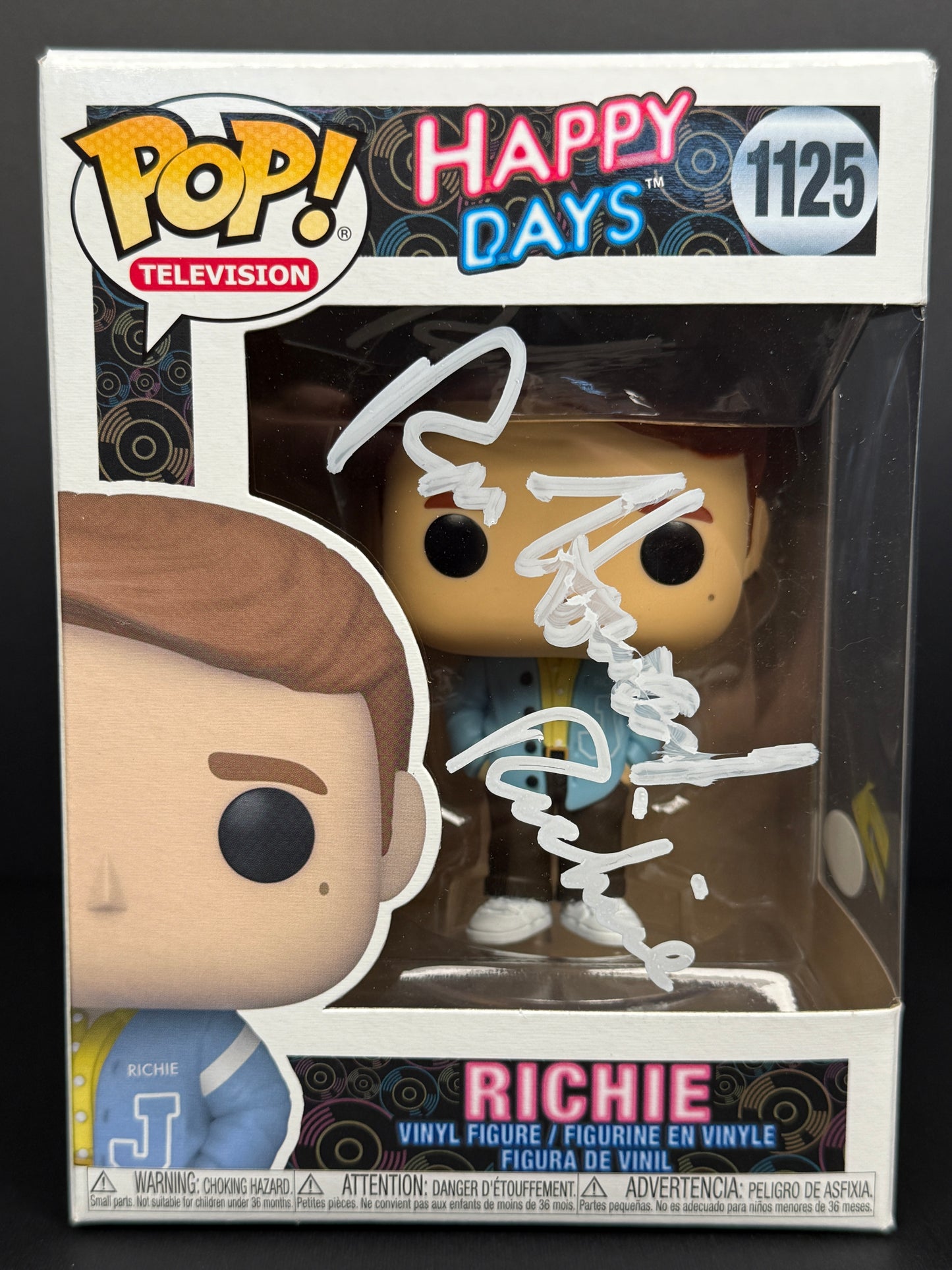 Ron Howard RARE "Ritchie" inscription Happy Days White ink signed Funko POP! - JSA Authenticated