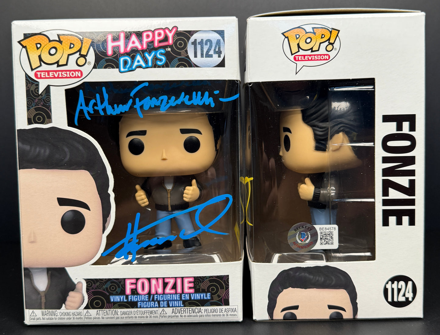 Henry Winkler "Arthur Fonzarelli" inscription Happy Days Blue signed Funko POP! - JSA or Beckett Authenticated