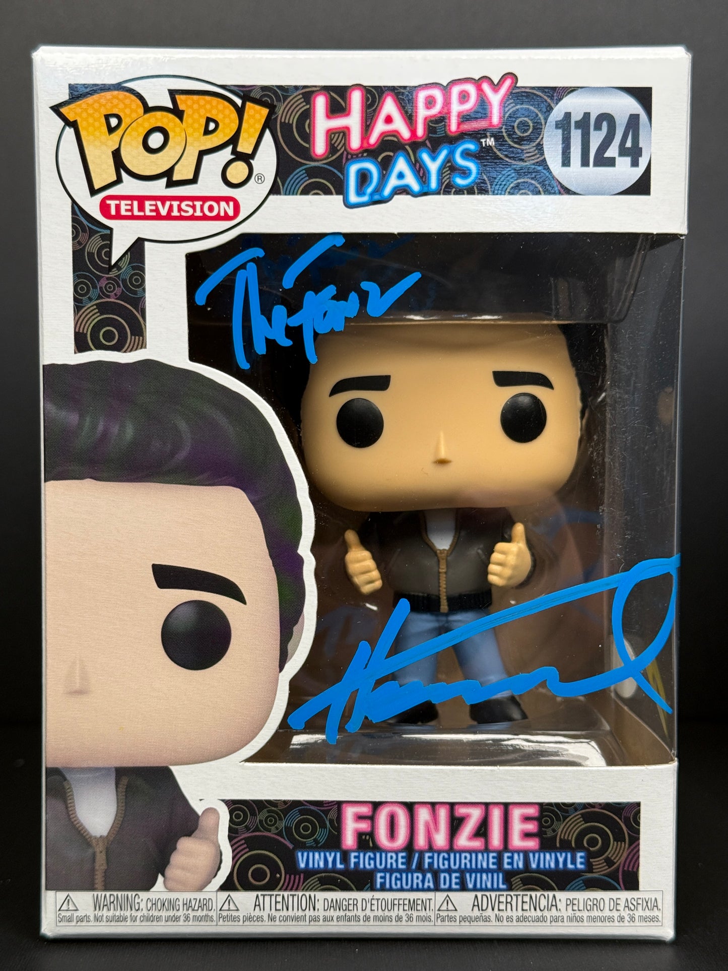 Henry Winkler Signed Funko POP! The Fonz w/Inscription Happy Days Blue Ink JSA COA from Private Signing