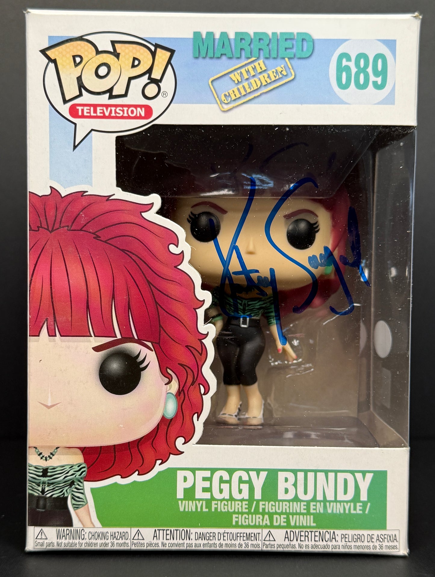 Katey Sagal Peggy Bundy Married with Children Blue signed Funko POP! - JSA Authenticated