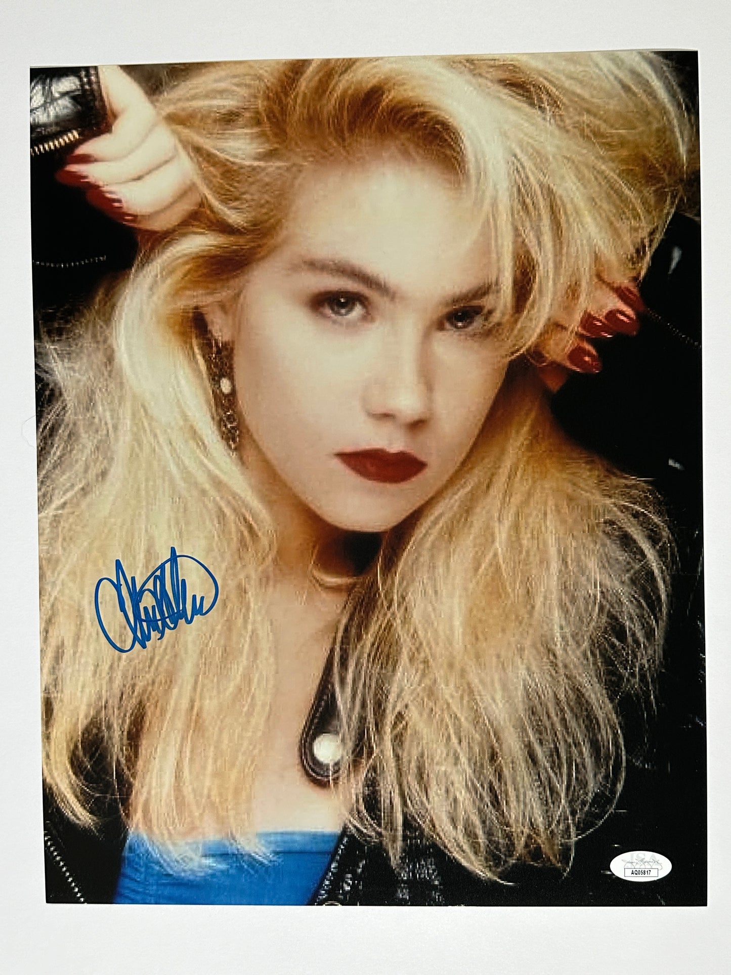 Christina Applegate Signed 11x14 Modeling shoot JSA Authenticated