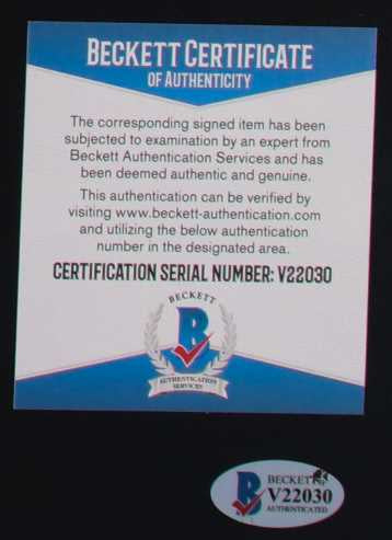 Ray Park Signed 16x20 Photo Darth Maul w/Inscription We will reveal ourselves to the Jedi Beckett COA from Private Signing #V22030