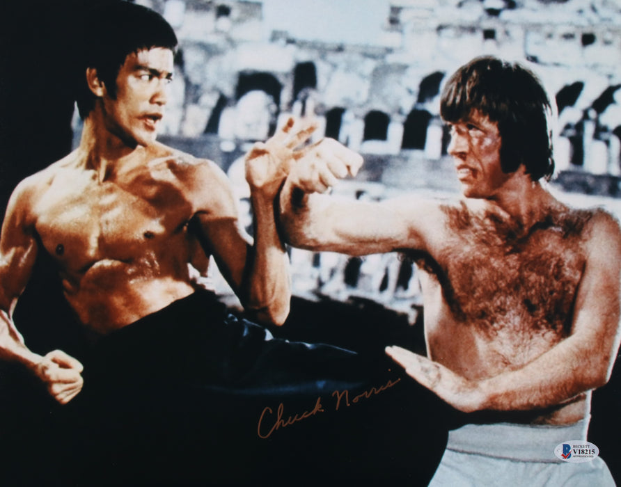 Chuck Norris signed 11x14 Way of the Dragon Beckett Certified