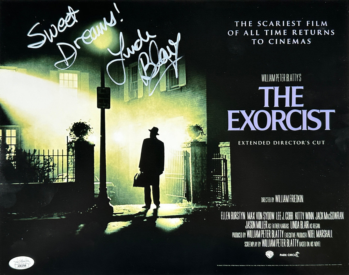 Linda Blair Signed 11x14 Photo The Exorcist w/Sweet Dreams JSA COA from Private Signing