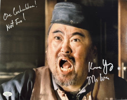 Keone Young Signed 11x14 Deadwood "One Cocksucker! Not Two!" Mr. Wu JSA Authenticated