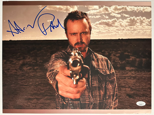 Aaron Paul signed 12x16 Breaking Bad JSA Certified