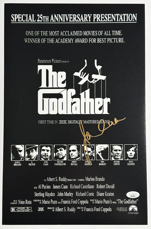 James Caan signed Godfather 11x17 Poster JSA Authenticated