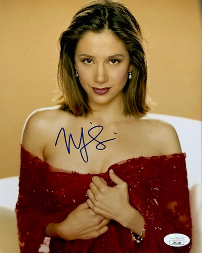 Mira Sorvino Signed 8x10 Photo w/Inscription JSA COA from Private Signing