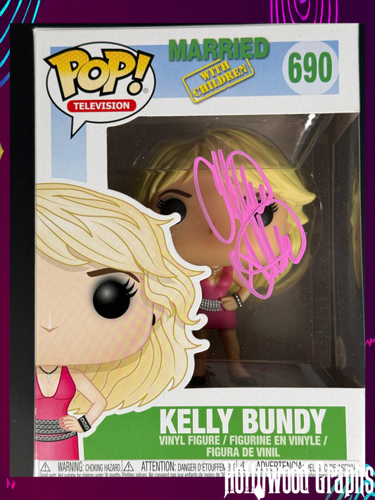 Christina Applegate Kelly Bundy signed Funko POP! Pink - JSA Certified