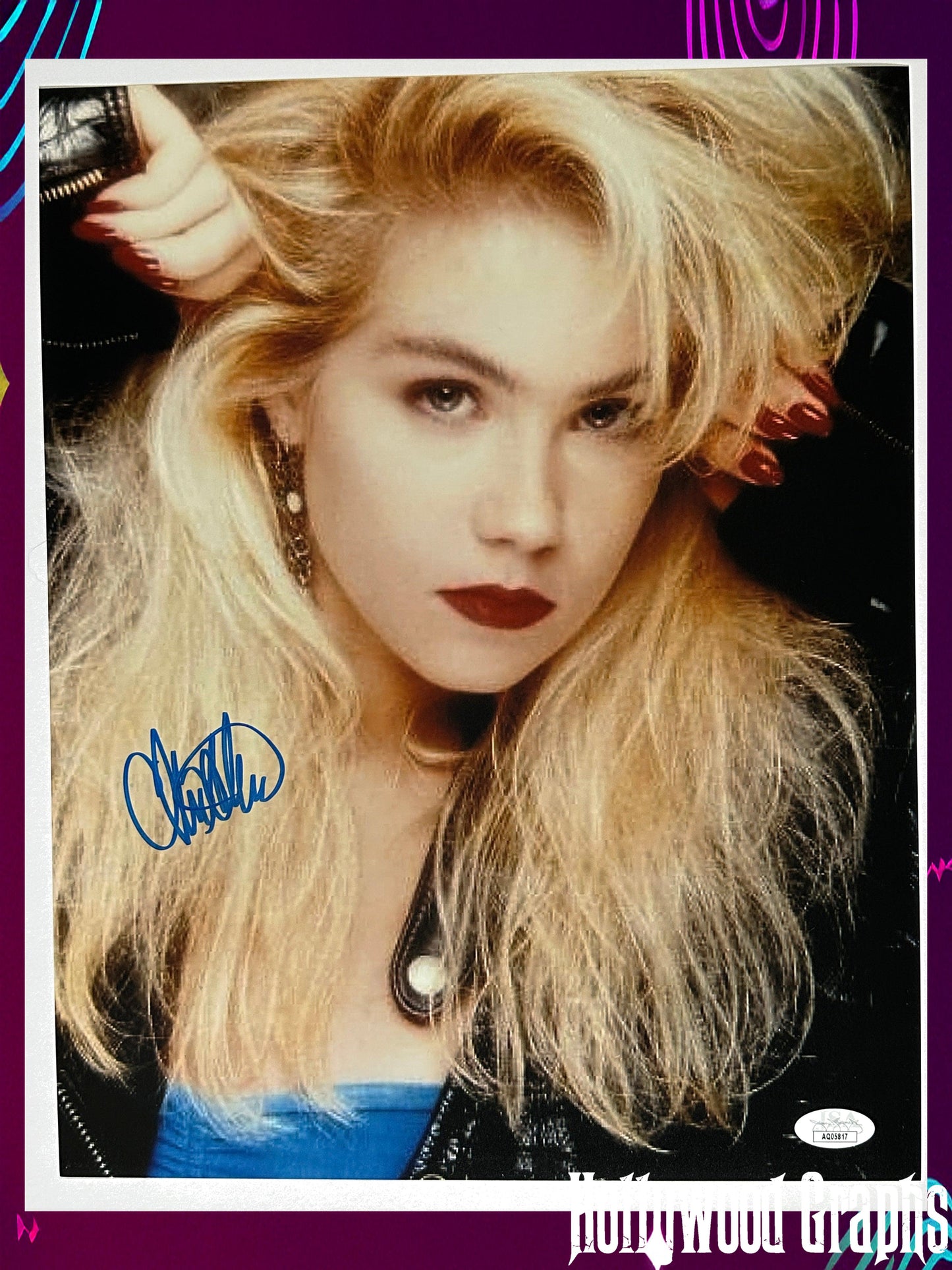 Christina Applegate Signed 11x14 Modeling shoot JSA Authenticated