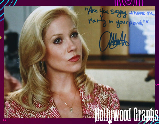 Christina Applegate rare movie quote "Are you saying there's a party in your pants?" Anchorman 11x14 JSA Certified