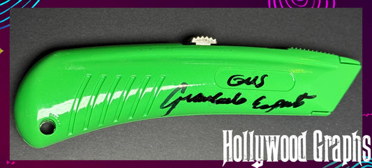 Giancarlo Esposito "Gus" inscription Breaking Bad Signed Autographed Box Cutter - JSA/BGS Authenticated