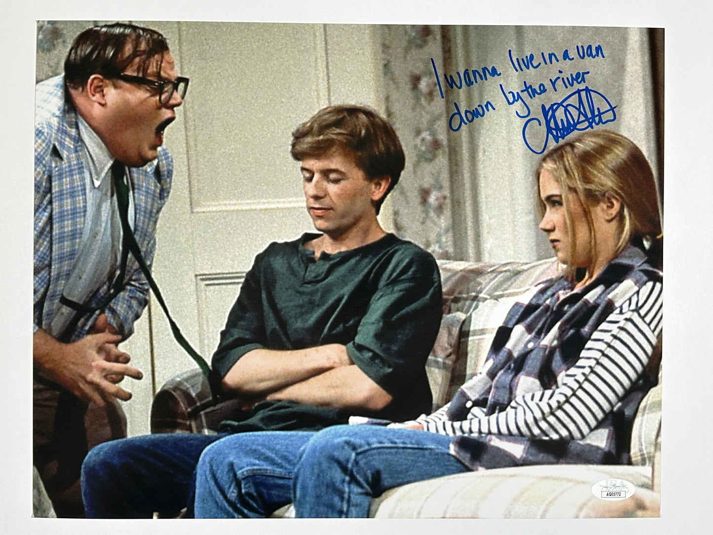 Christina Applegate Signed 11x14 Photo I Wanna Live in a Van Down by the River JSA COA from Private Signing