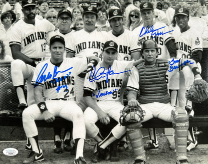 Charlie Sheen, Corbin Bernsen & Tom Berenger Signed 11x14  Major League JSA Authenticated