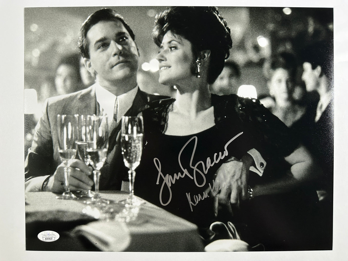 Lorraine Bracco Signed 11x14 Goodfellas Photo Karen Hill w/White Ink JSA COA from Private Signing