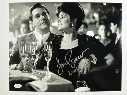 Lorraine Bracco Signed 11x14 Goodfellas Photo Karen Hill w/White Ink JSA COA from Private Signing