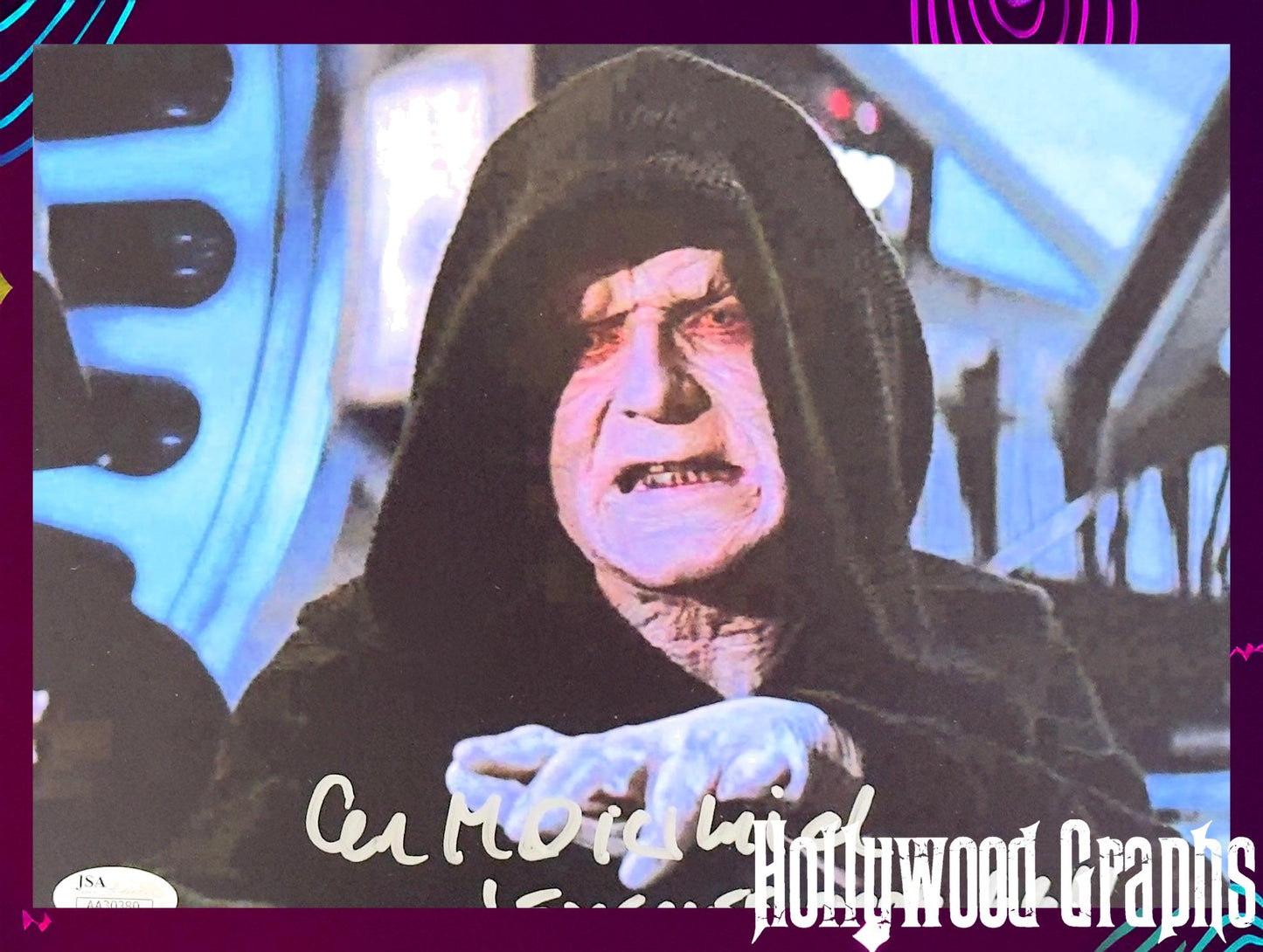 Ian McDiarmid Empire Strikes Back "Execute Order 66!" inscription 8x10 signed - JSA Authenticated