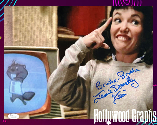 Jamie Donnelly Signed 11x14 Grease Brusha Brusha JSA Authenticated