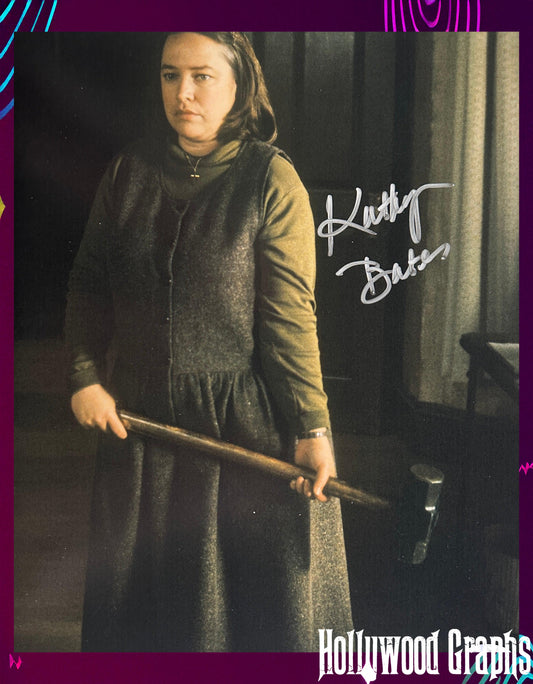 Kathy Bates Signed 11x14 Misery Sledgehammer JSA Authenticated
