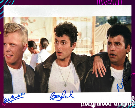 Kelly Ward, Barry Pearl, Michasl Tucci Signed 11x14 Grease JSA Authenticated