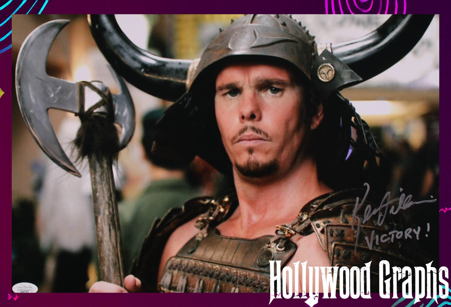 Kevin Dillon Entourage "Victory" inscription 12x18  JSA Cert