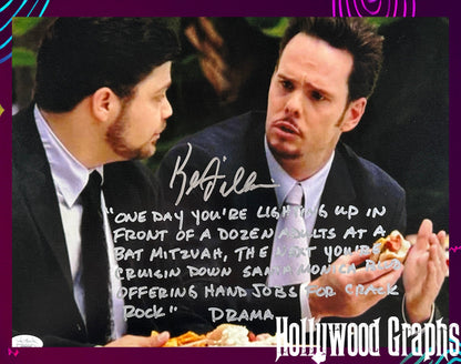 Kevin Dillon Signed 11x14 Entourage "One day you're lighting up…" Long Quote JSA Authenticated