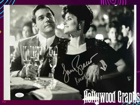 Lorraine Bracco Signed 11x14 Goodfellas Black & White Karen Hill white ink JSA Authenticated