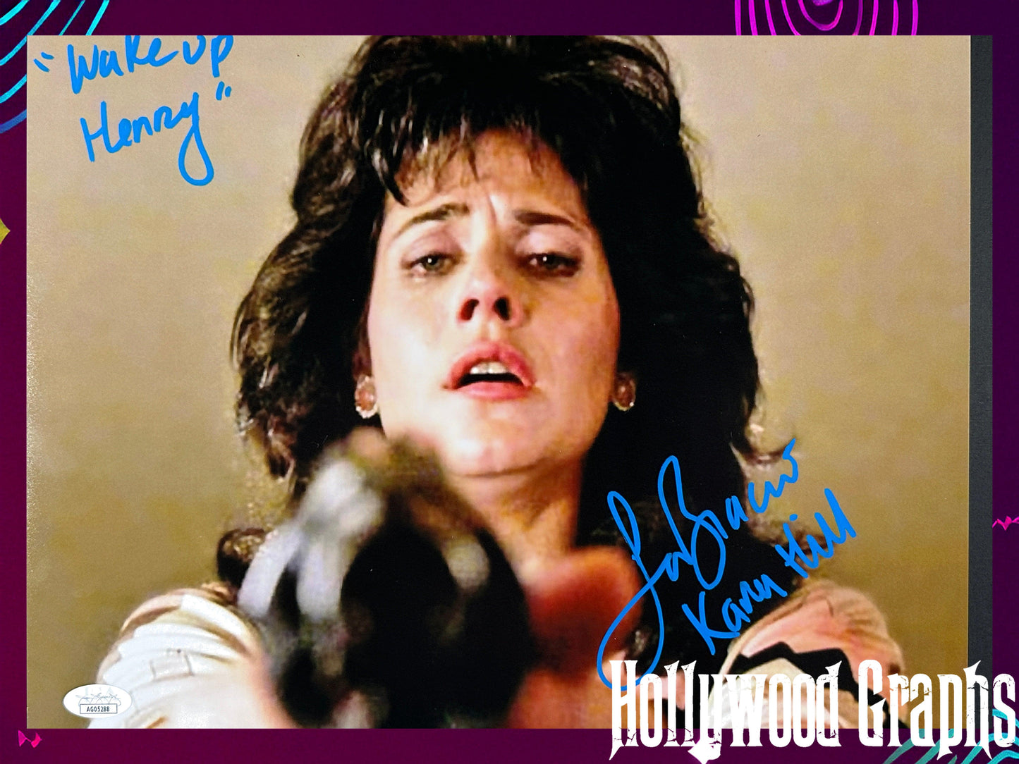 Lorraine Bracco Signed 11x14 Goodfellas "Wake up Henry" Karen Hill blue ink JSA Authenticated