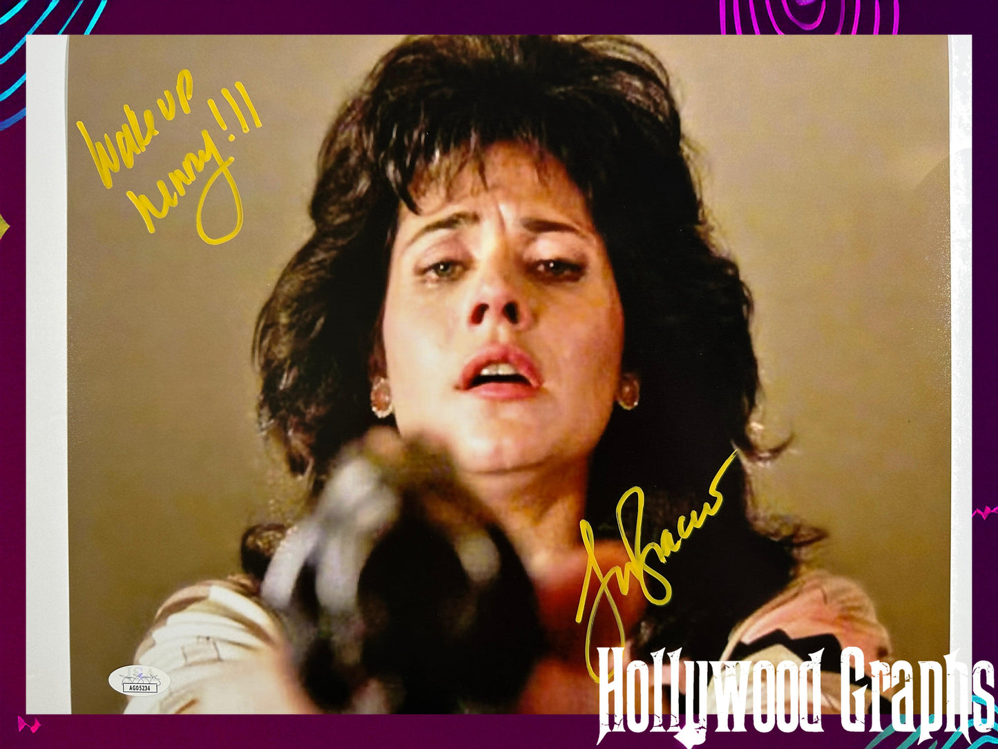 Lorraine Bracco Signed 11x14 Goodfellas "Wake up Henry" yellow ink JSA Authenticated