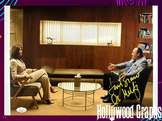 Lorraine Bracco Signed 11x14 Sopranos Dr. Melfi yellow ink JSA Authenticated