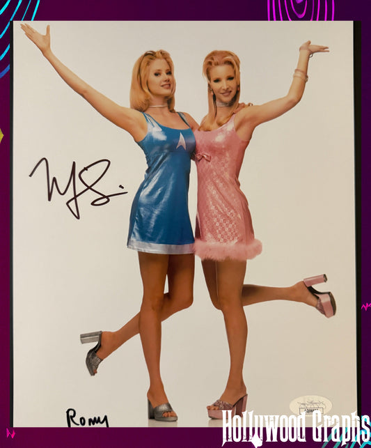 Mira Sorvino Romy & Michell "Romy" signed 8x10 - JSA Authenticated