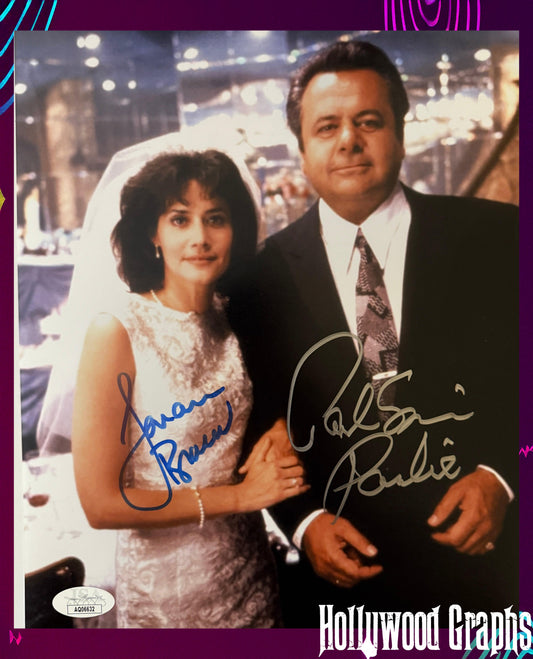 Paul Sorvino Lorraine Bracco Signed 8x10 Photo Goodfellas wedding photo - JSA Authenticated