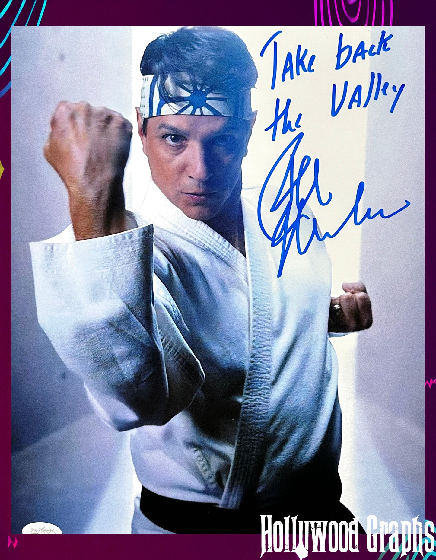 Ralph Macchio Cobra Kai "Take Back the Valley" JSA Authenticated Signed 11x14