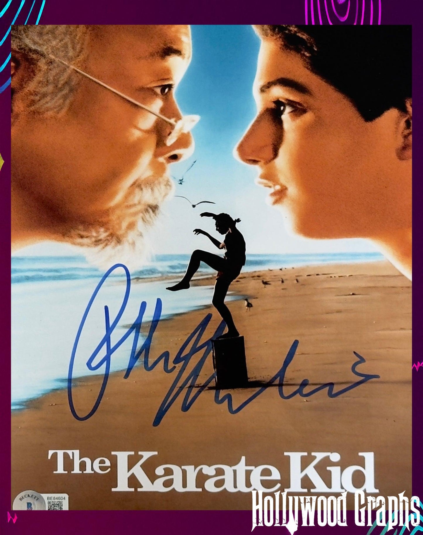Ralph Macchio Karate Kid BGS Authenticated Signed 8x10