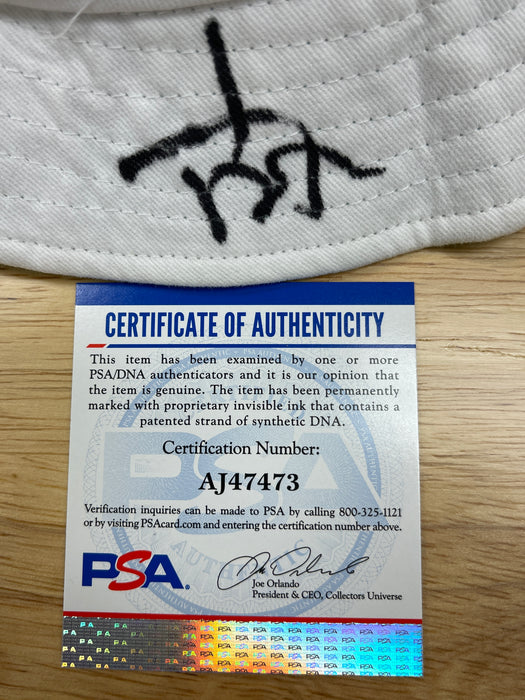 Johnny Depp signed Fear & Loathing Bucket Hat - PSA cert #AJ47473