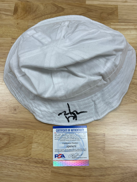 Johnny Depp signed Fear & Loathing Bucket Hat - PSA cert #AJ47471