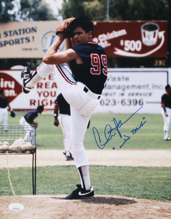 Charlie Sheen Inscription "Wild Thing" Major League 11x14 JSA Witnessed